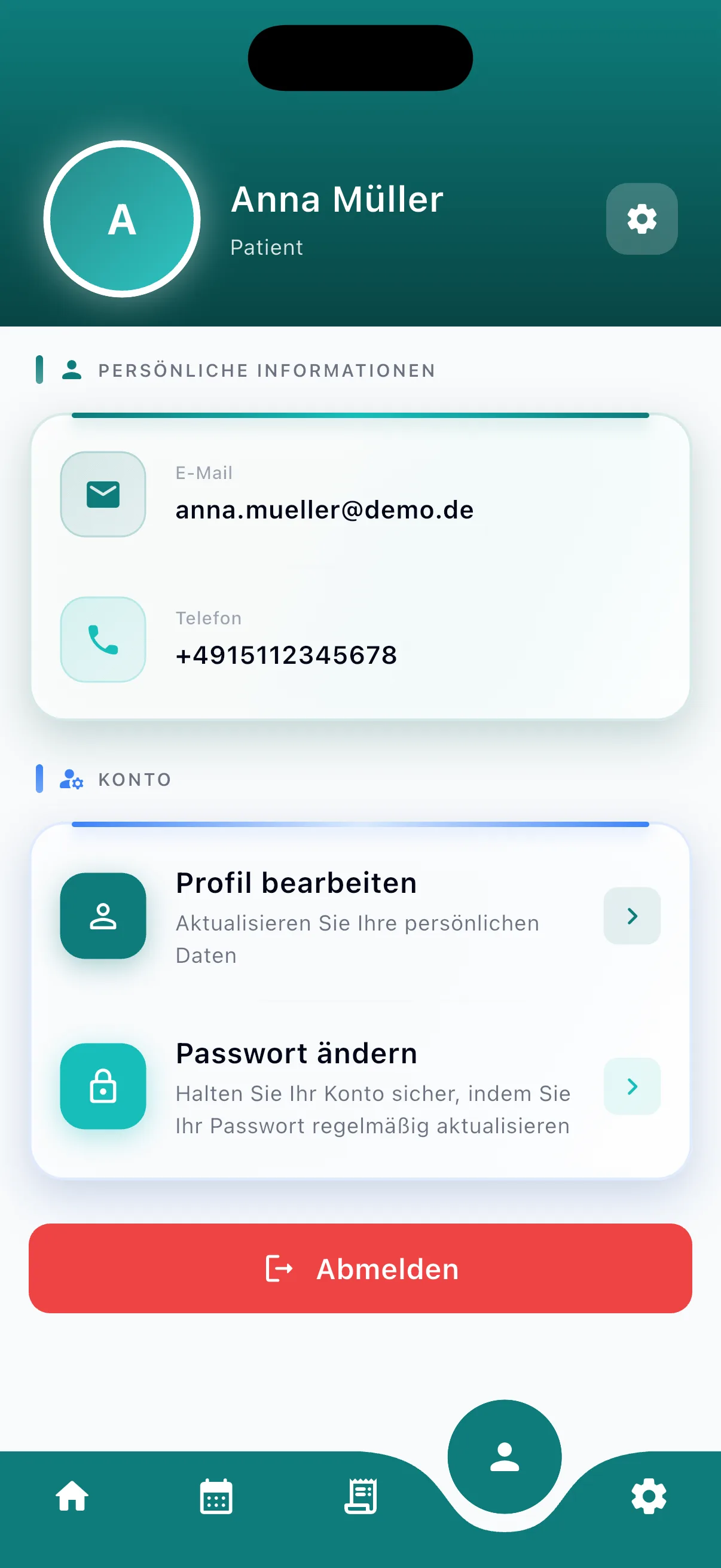 PartnerOS App — Profil & Konto